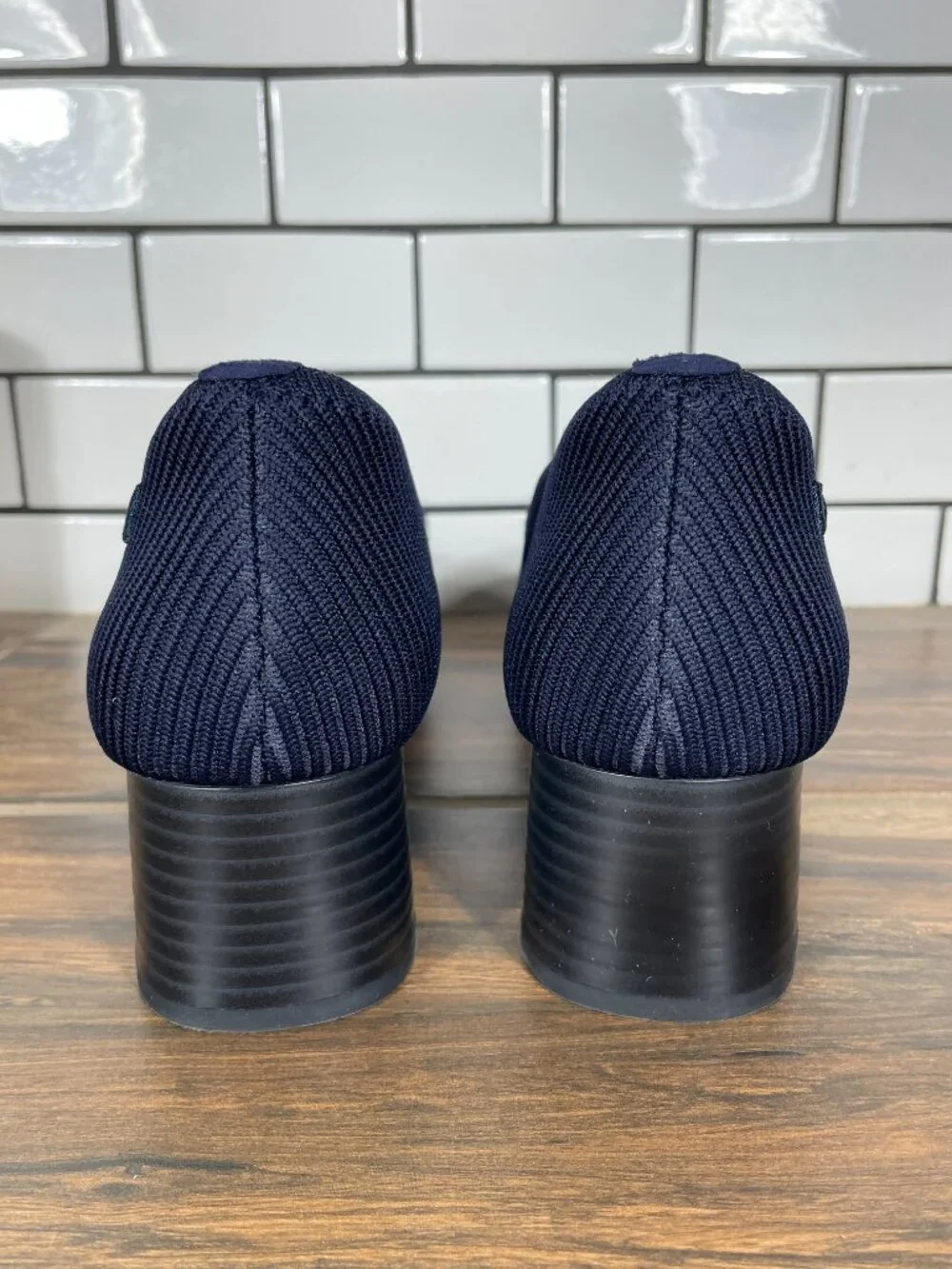Vivaia Melody Pro Shoes Womens Size EU 40 Blue Square Toe Slip On Pumps Heels